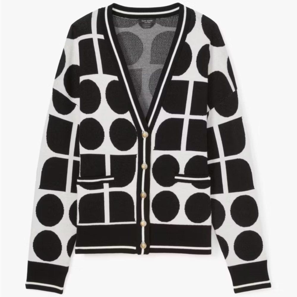 Kate Spade New York Noel Logo Cardigan XL